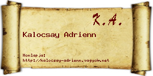 Kalocsay Adrienn névjegykártya