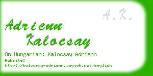 adrienn kalocsay business card